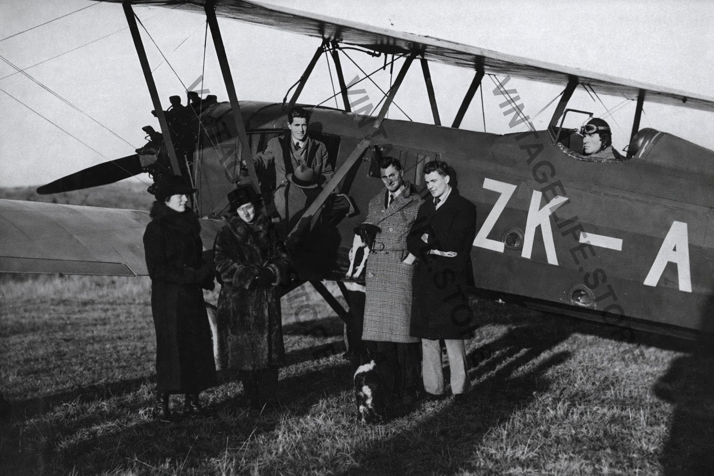 Boeing 40H -4 ZK ADX Dunedin Airport New Zealand C.1935