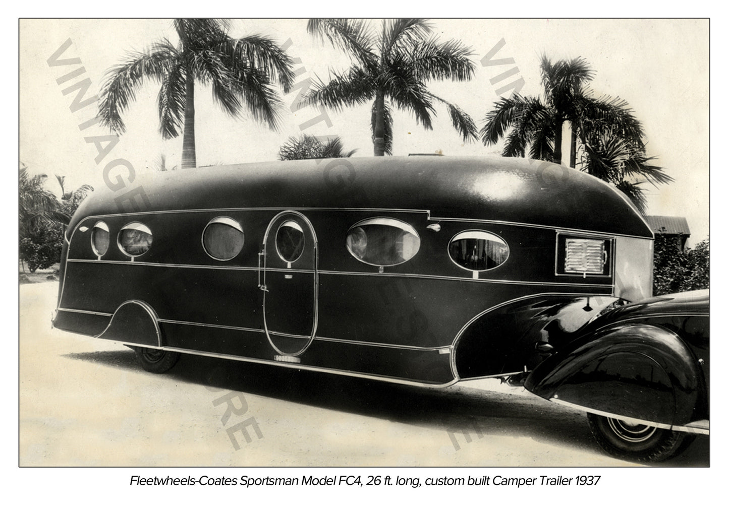 Fleetwheels-Coates Sportsman 5th Wheel Camper Trailer, Model FC4, 1937