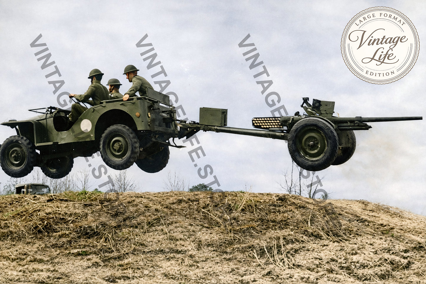 U.S. Army Jeep Airborne Training Jump, c.1944