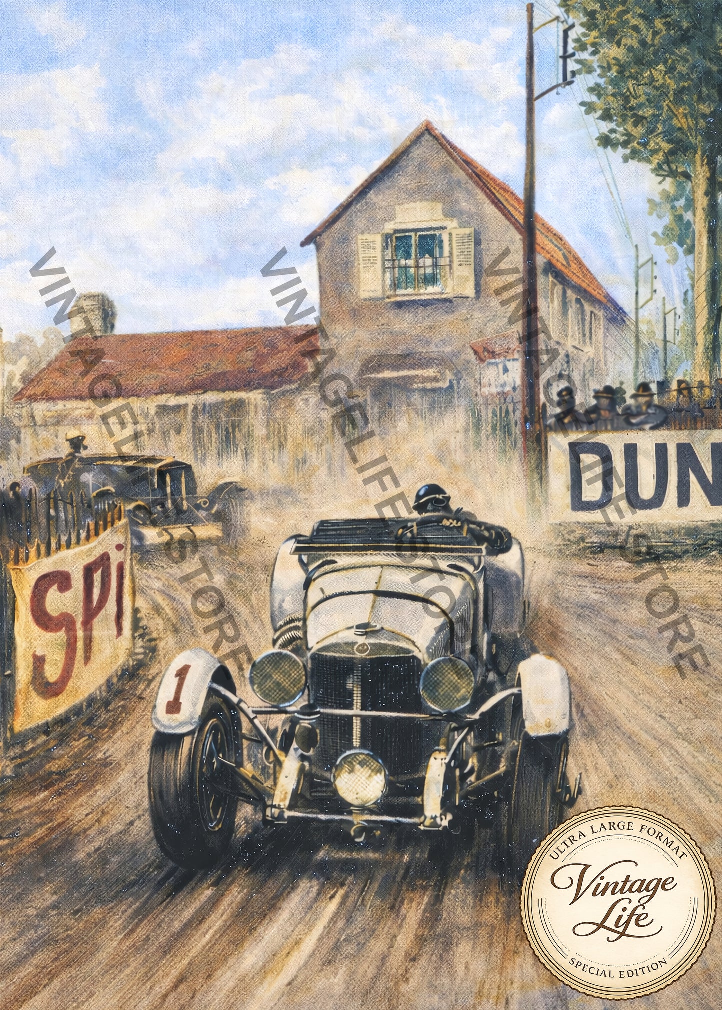Mercedes-Benz SSK driven by Boris Ivanowski, French Grand Prix d’Endurance, 1931