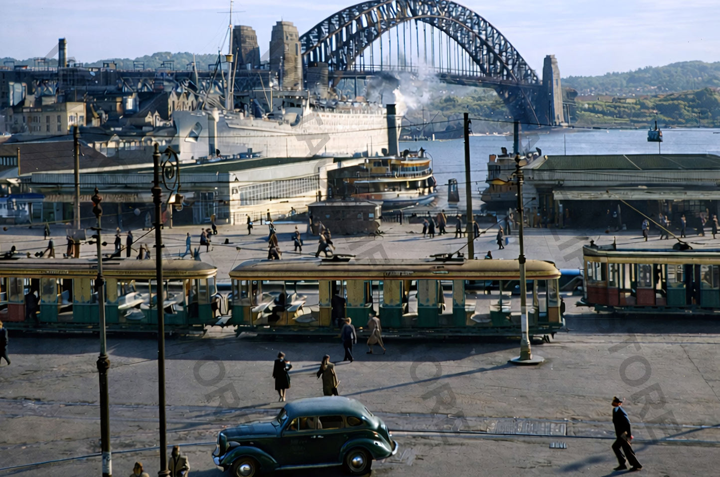 Sydney in Motion – Trams, Ferries and Harbour Life, Circular Quay c.1946