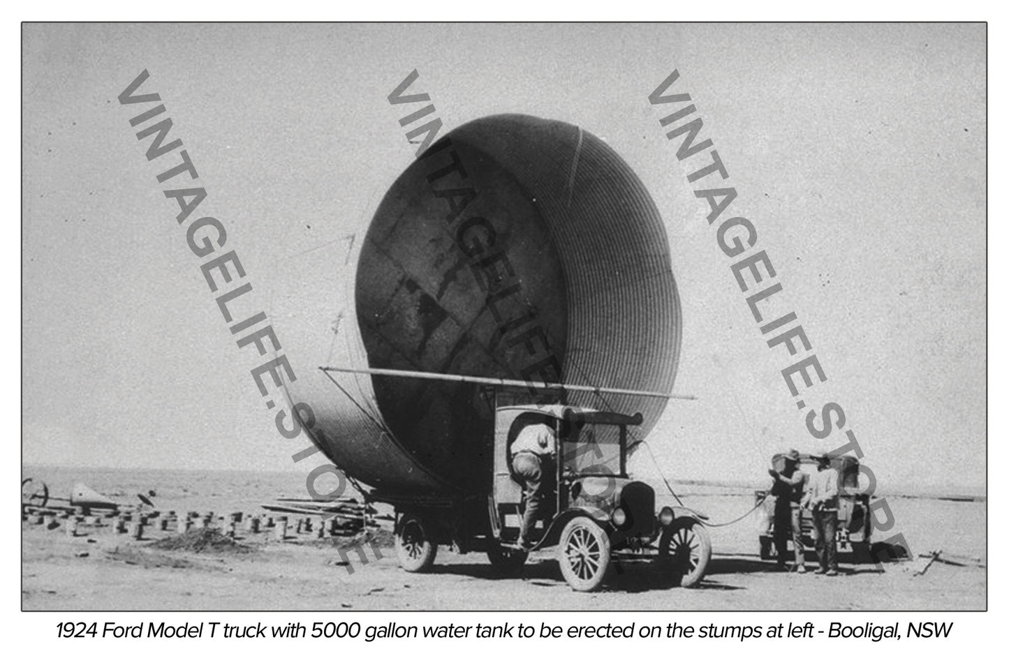 Ford Model T truck 1924 with 5000 gallon water tank - Booligal, NSW
