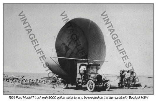 Ford Model T truck 1924 with 5000 gallon water tank - Booligal, NSW
