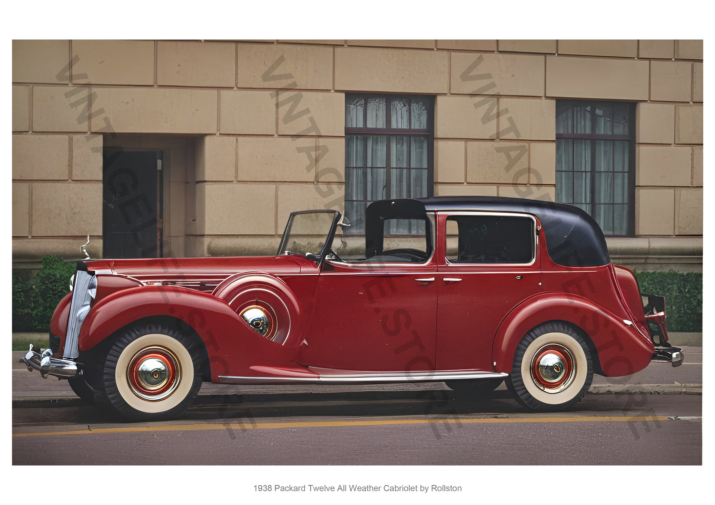 Packard Twelve 1938 All Weather Cabriolet by Rollston - Special Color Edition