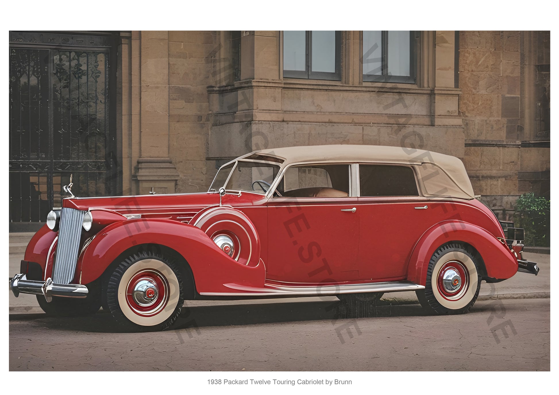 Packard Twelve 1938 Touring Cabriolet by Brunn 
