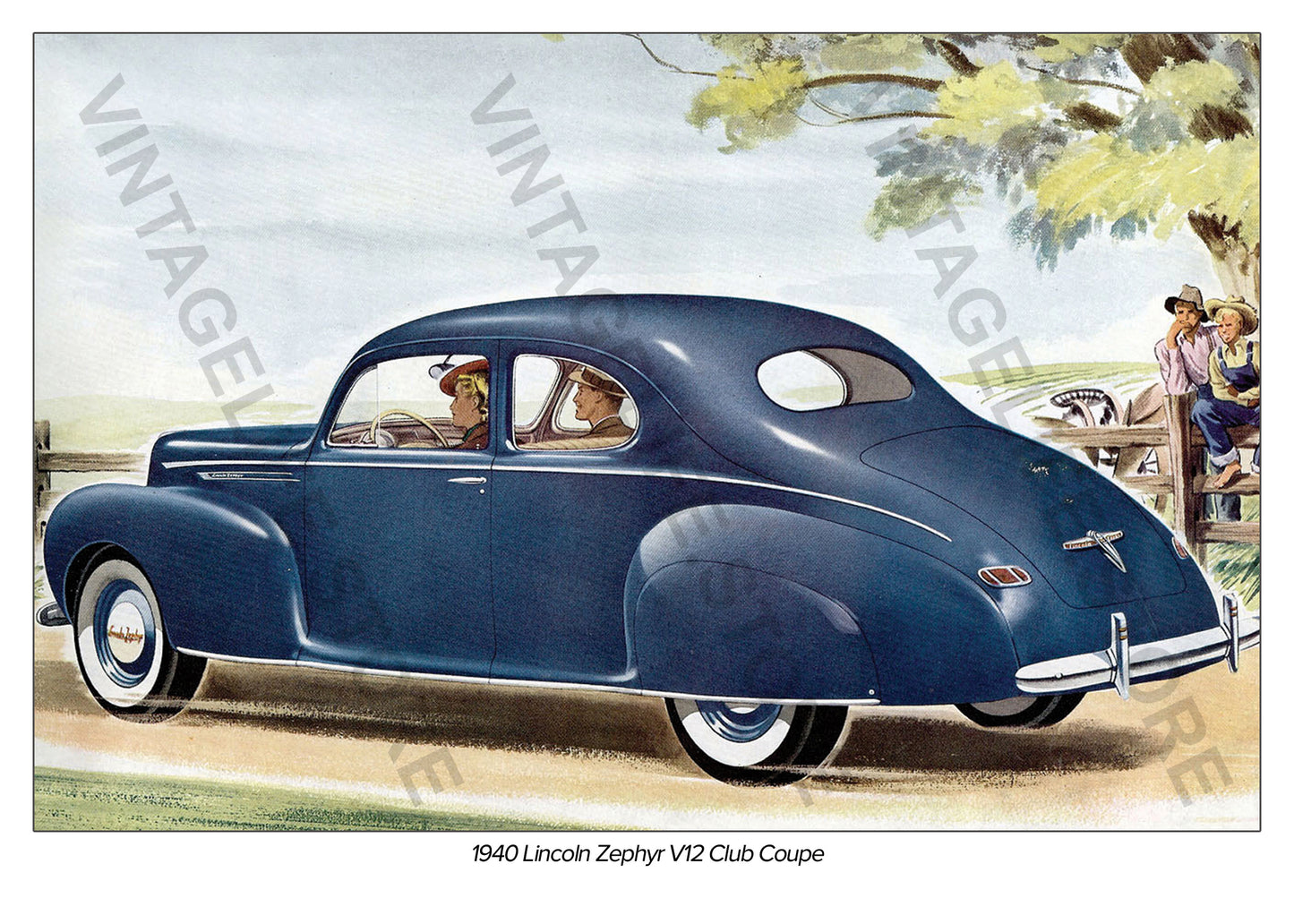 1940 Lincoln Zephyr V12 Club Coupe - Promotional Photograph