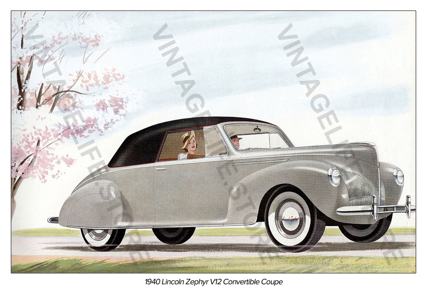 1940 Lincoln Zephyr V12 Convertible Coupe - Promotional Photograph