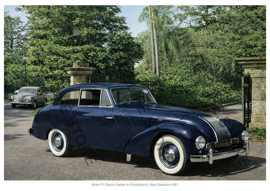 Allard P1 Sports Saloon in Christchurch, New Zealand, c.1951