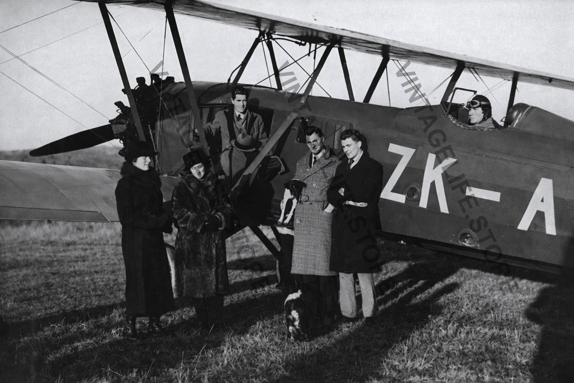 Boeing 40H -4 ZK ADX Dunedin Airport New Zealand C.1935