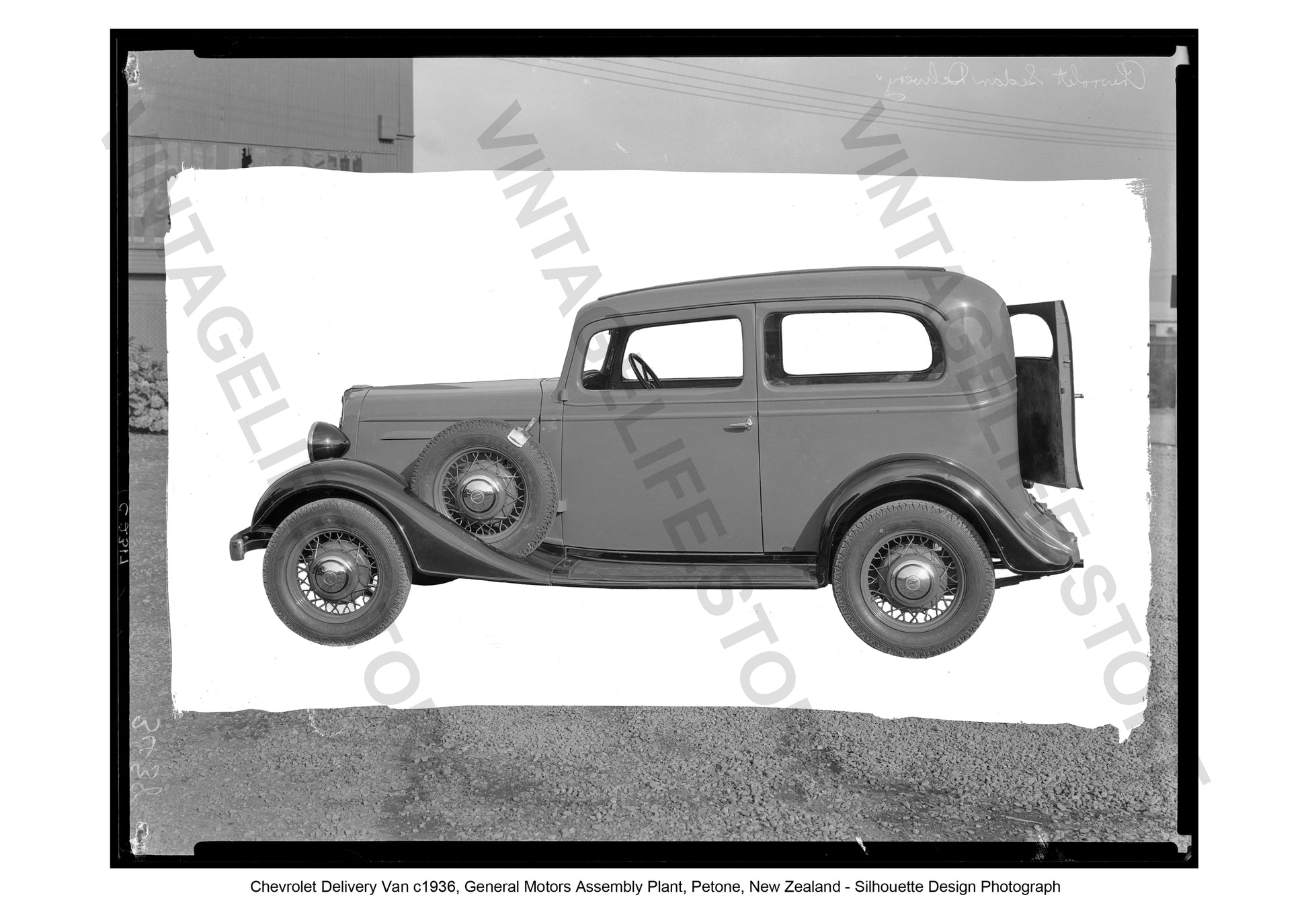 Chevrolet Delivery Van Profile Study, General Motors Assembly Plant, Petone, New Zealand, c.1936