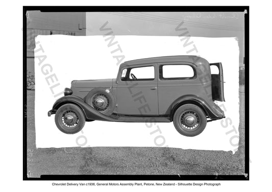 Chevrolet Delivery Van Profile Study, General Motors Assembly Plant, Petone, New Zealand, c.1936