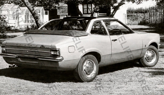 Ford Cortina L Mark 3 with Crayford Convertible Conversion 1971 - Press photograph