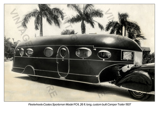 Fleetwheels-Coates Sportsman 5th Wheel Camper Trailer,  Model FC4, 1937