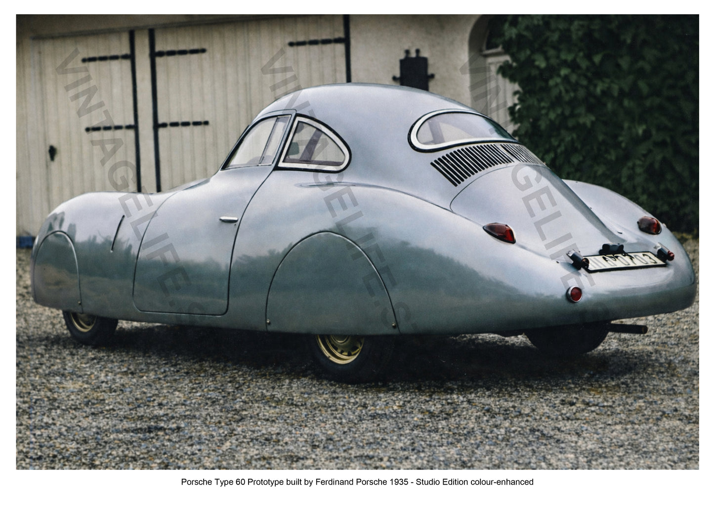 Porsche Type 60 Prototype built by Ferdinand Porsche 1935 - Studio Edition colour-enhanced photograph