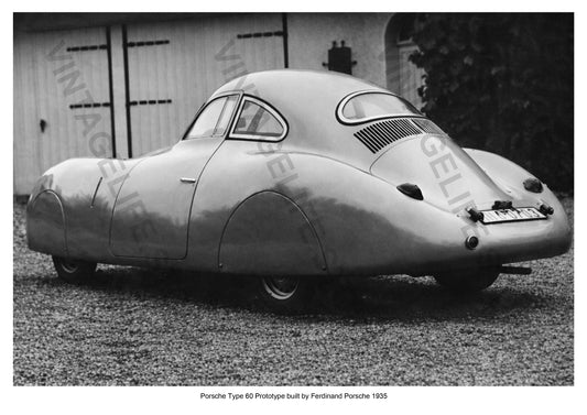 Porsche Type 60 Prototype built by Ferdinand Porsche 1935 - Historic Photograph