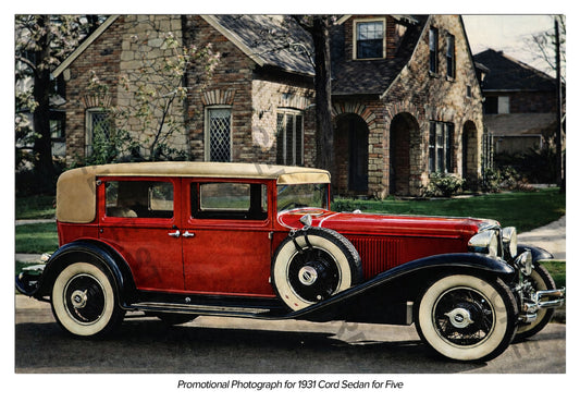 1931 Cord Sedan for Five - Promotional Photograph