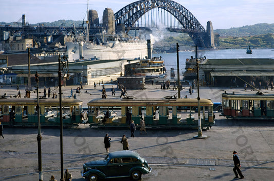 Sydney in Motion – Trams, Ferries and Harbour Life, Circular Quay c.1946