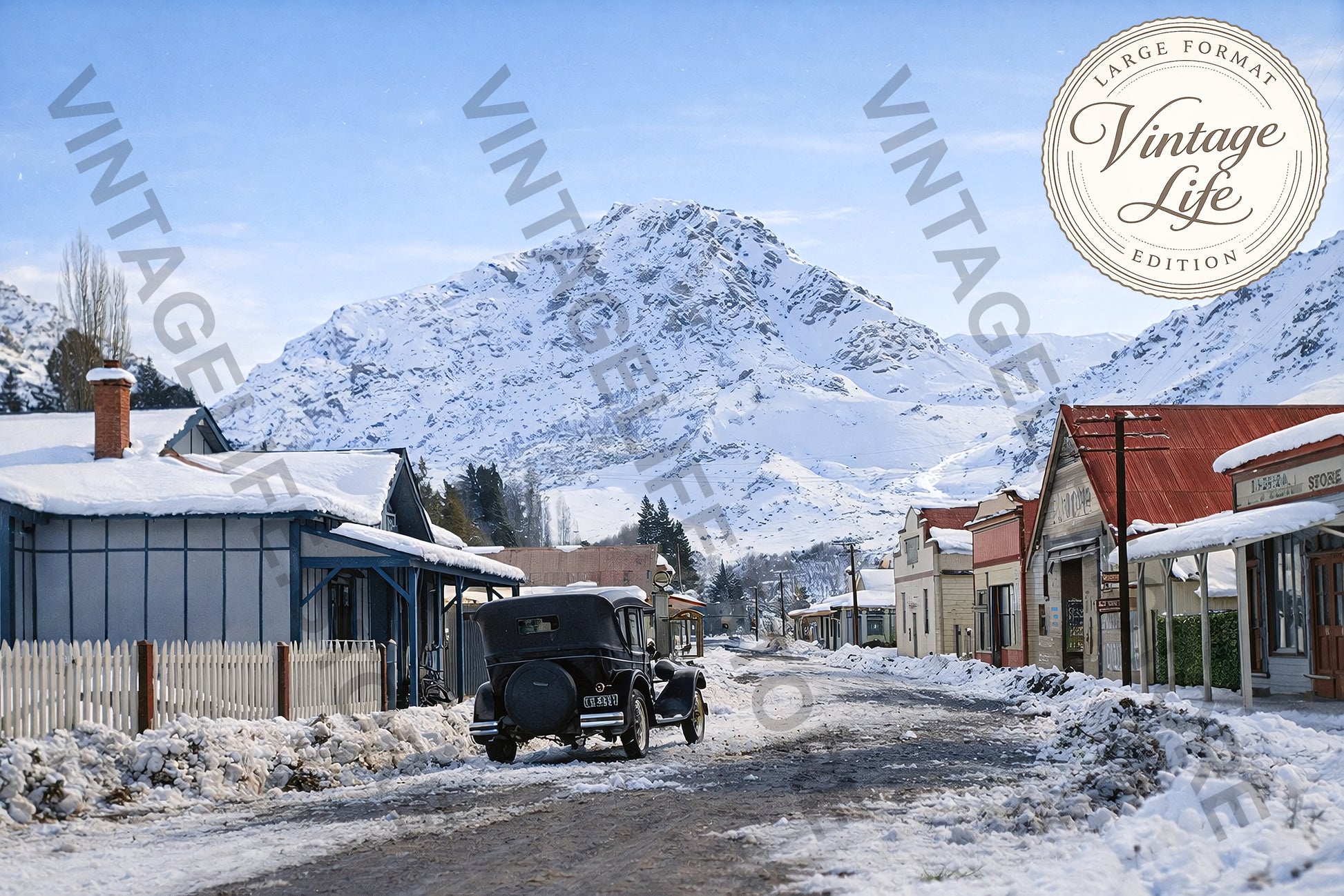 Winter Scene of Arrowtown, Lake District, South Island, c.1930s